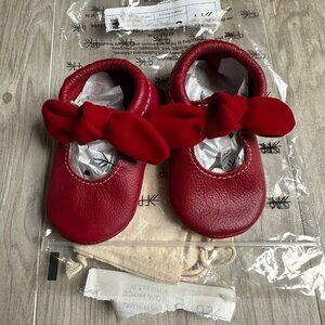 Freshly Picked Knotted Bow Moccs shoes Velvet
